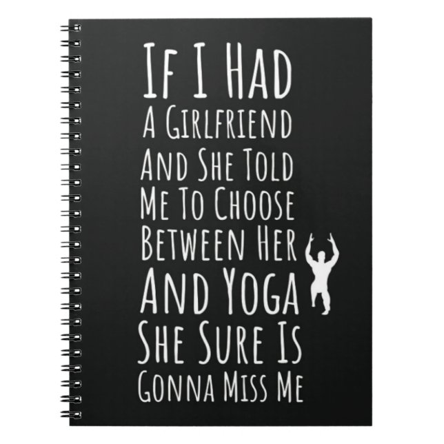 Cuaderno Graciosos Regalos De Yoga Para Hombres Para Él Yog (Frente)