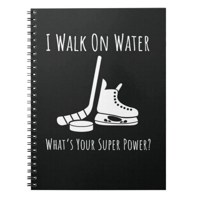 Cuaderno Graciosos Regalos Para Jugadores De Hockey Equipo  (Frente)