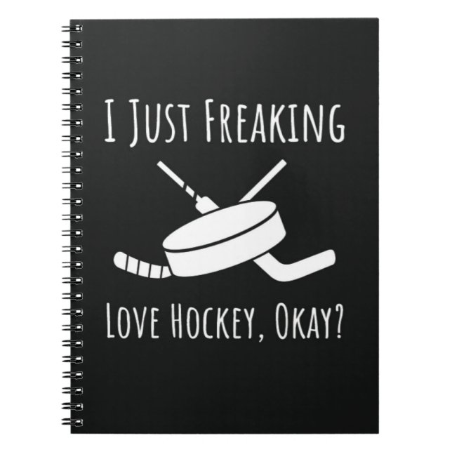 Cuaderno Graciosos Regalos Para Los Fans De Hockey Jugador  (Frente)