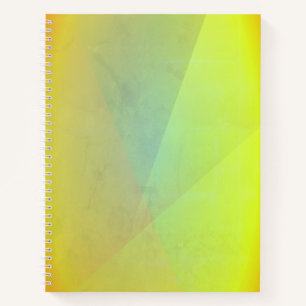 Cuaderno Gradación Geométrica Amarilla Moderna