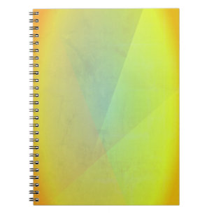 Cuaderno Gradación Geométrica Amarilla Moderna
