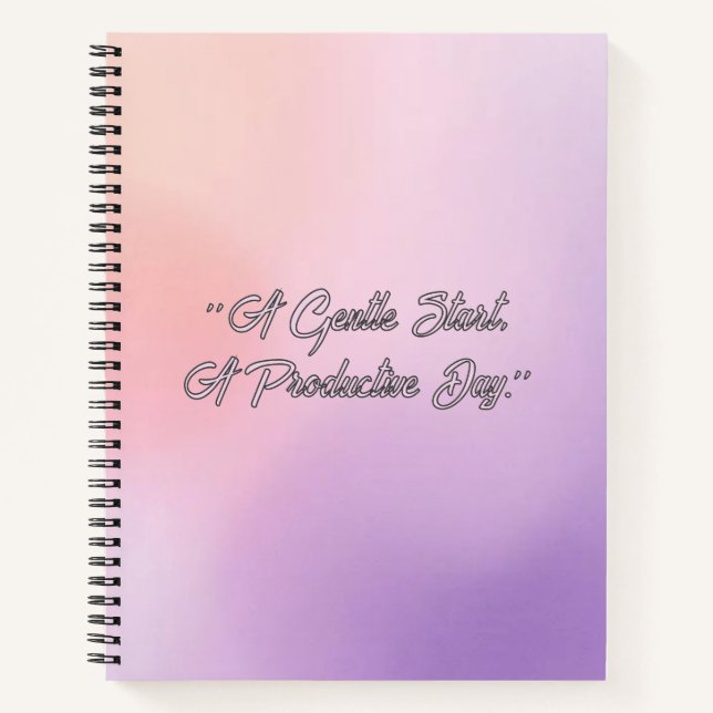 Cuaderno Gradient Field  - Modern Cover Art (Anverso)