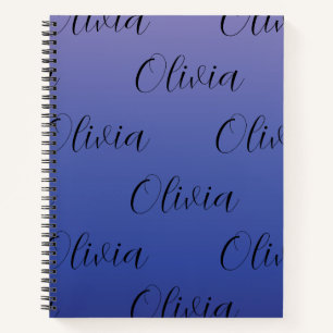 Cuaderno Gradiente Azul y Púrpura