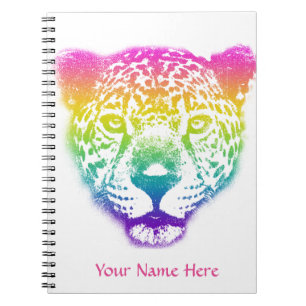 Cuaderno Gradiente de arcoiris Cara de queso personalizada