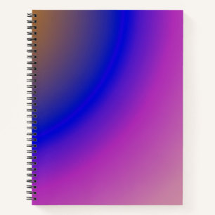 Cuaderno Gradiente de color de agua rosa y púrpura holo ab