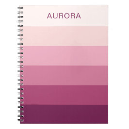 Cuaderno Gradiente de color Volver a la escuela - Nombre pe