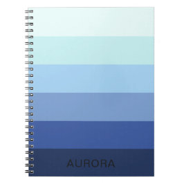 Cuaderno Gradiente de color Volver a la escuela - Nombre pe