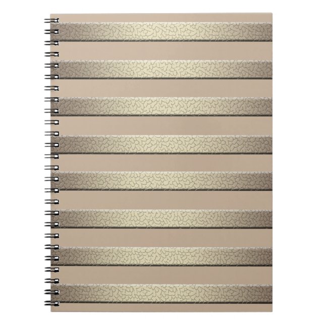 Cuaderno Gradiente de gradiente purpurina dorado rayado bro (Frente)