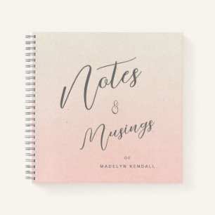 Cuaderno Gradiente de guión delgado personalizado