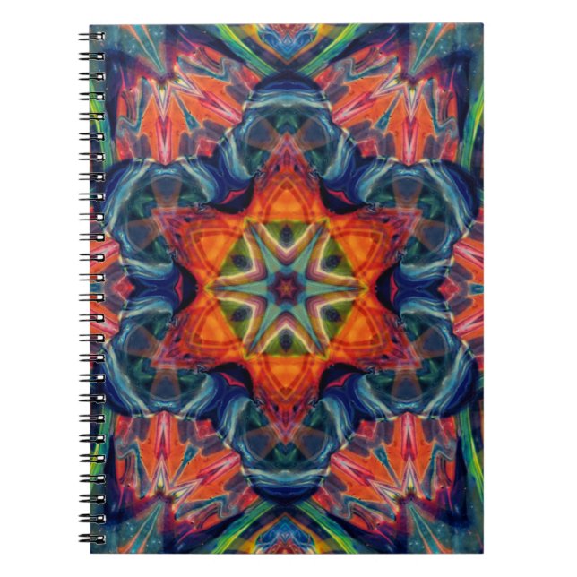 Cuaderno Gradiente de Kaleidoscopio de Energía Caliente Ter (Frente)