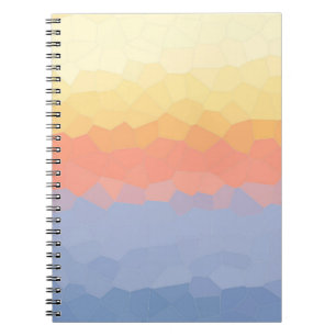 Cuaderno Gradiente de mosaico al atardecer Resumen Arte