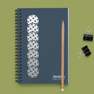 Cuaderno Gradiente de pelota azul de la marina personal