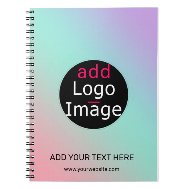 Cuaderno Gradiente de Personalizado profesional de moda (Frente)
