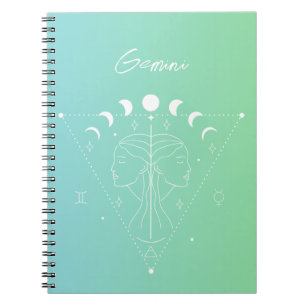 Cuaderno Gradiente de signo de estrella del horóscopo del z