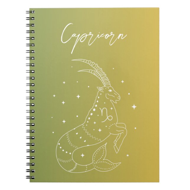 Cuaderno Gradiente de signos de estrella de horoscopio de z (Frente)