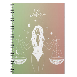 Cuaderno Gradiente de signos de estrella del horóscopo de L