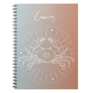 Cuaderno Gradiente de signos de estrella del horóscopo del