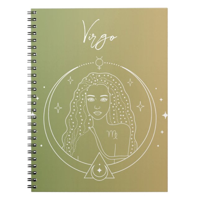 Cuaderno Gradiente de signos de estrella del horóscopo zodi (Frente)