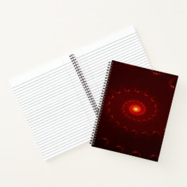 Cuaderno Gradiente De Swirl Fiery Red Sparkle
