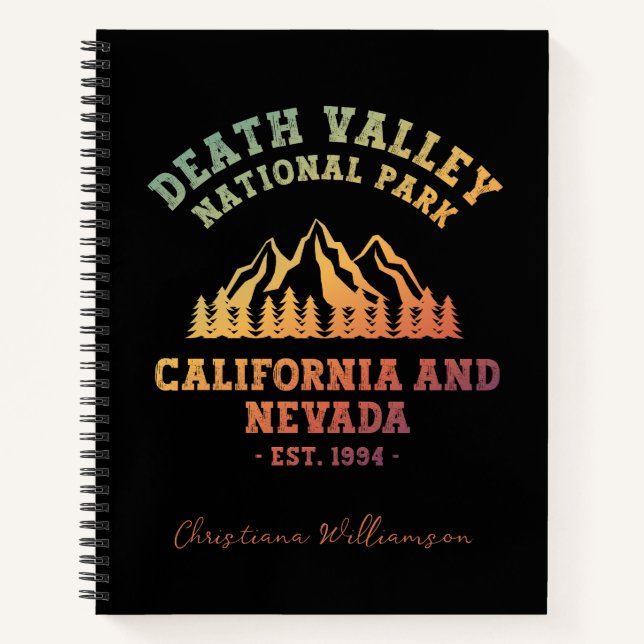 Cuaderno Gradiente del Parque Nacional Death Valley (Anverso)