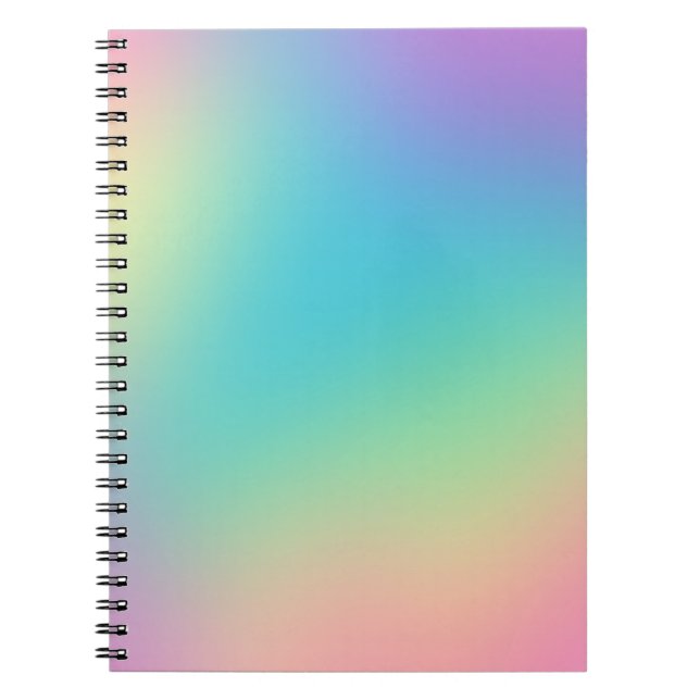 Cuaderno Gradiente grandioso del arcoiris (Frente)
