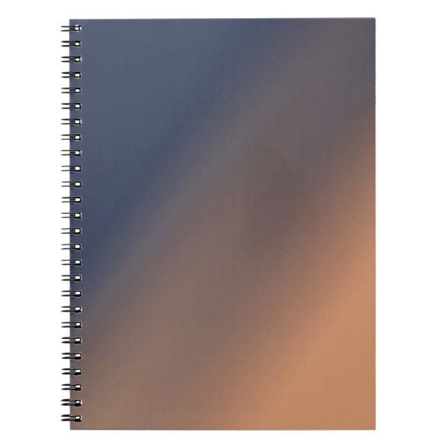 Cuaderno Gradiente gris-azul y beige. (Frente)