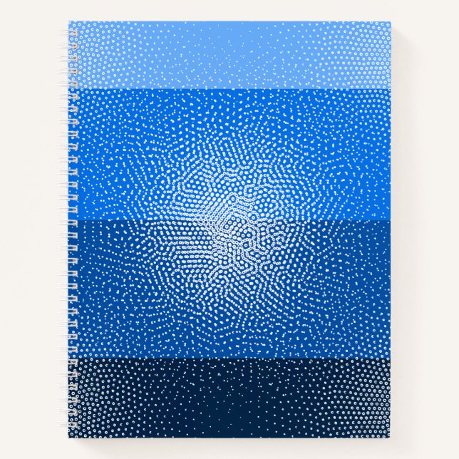 Cuaderno gradiente inspirado en el Jay azul (Anverso)