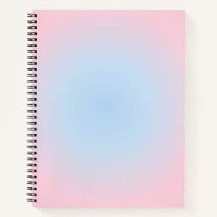 Cuaderno Gradiente Libra Zodiac, gradiente Aura Azul Rosa