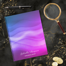 Gradiente magenta púrpura moderno Ondas abstractas