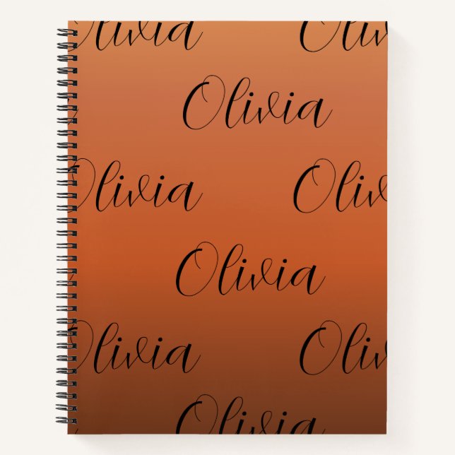 Cuaderno Gradiente marrón caramelo (Anverso)