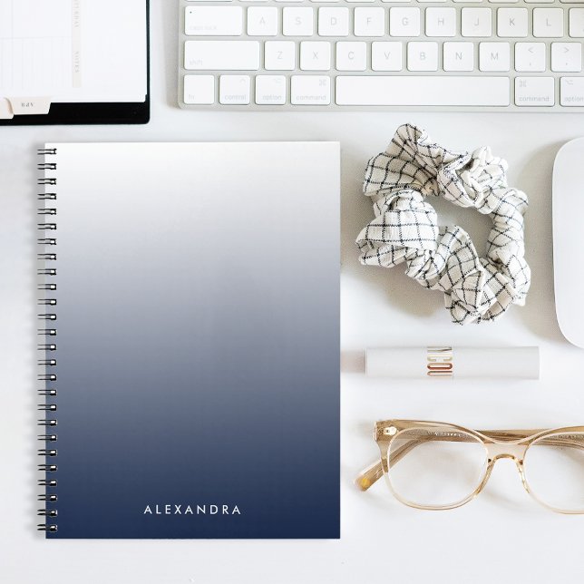 Cuaderno Gradiente Naval Ombre Personalizado (Subido por el creador)