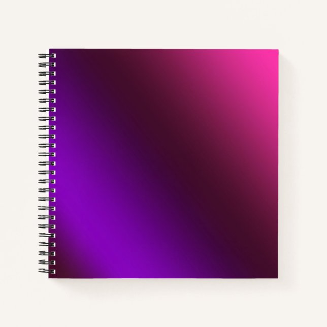 Cuaderno Gradiente, rosa-púrpura (Anverso)