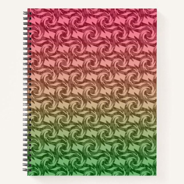 Cuaderno Gradiente rosa verde (Anverso)