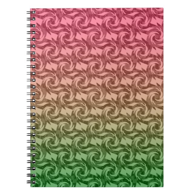Cuaderno Gradiente rosa verde (Frente)