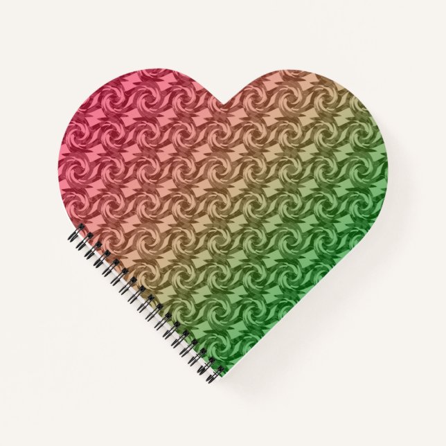 Cuaderno Gradiente rosa verde (Anverso)