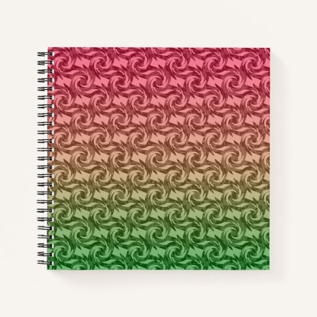 Cuaderno Gradiente rosa verde (Anverso)