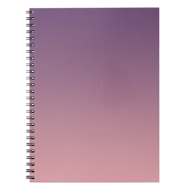 Cuaderno Gradiente rosa y lila, Ombre. (Frente)