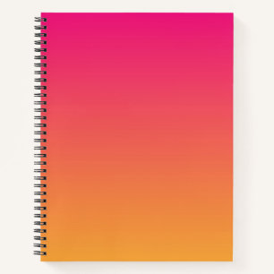 Cuaderno Gradiente rosa y naranja