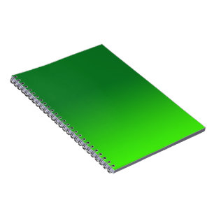 Cuaderno Gradiente Verde Ombré Vivo Moderno Simple