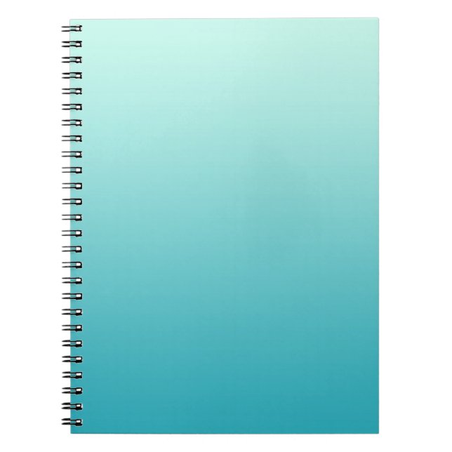 Cuaderno gradientes SOLO DE COLOR - azul océano (Frente)