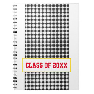 Cuaderno Graduación Clase de la Escuela Espíritu Negro cheq