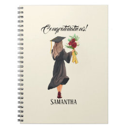 Cuaderno Graduación de acuarela personalizada