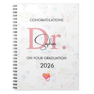 Cuaderno Graduación de Doctor Personalizado Nombre Clase 20