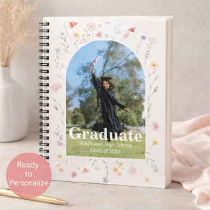 Cuaderno graduación de flores silvestres