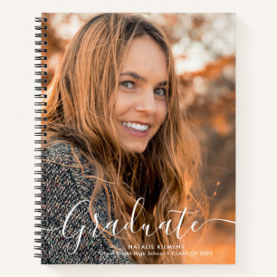 Cuaderno Graduación de fotos de graduados modernos de escri