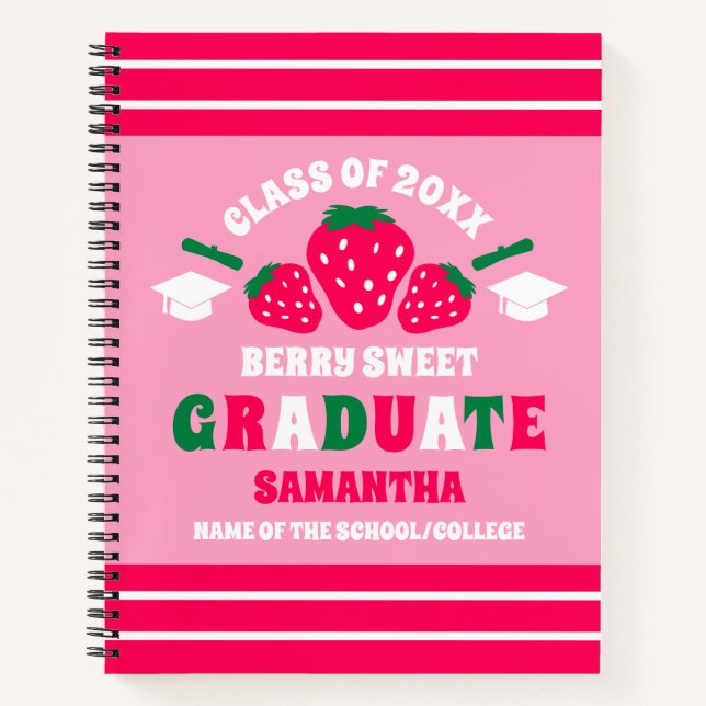 Cuaderno Graduación de fresa de Berry Sweet (Anverso)