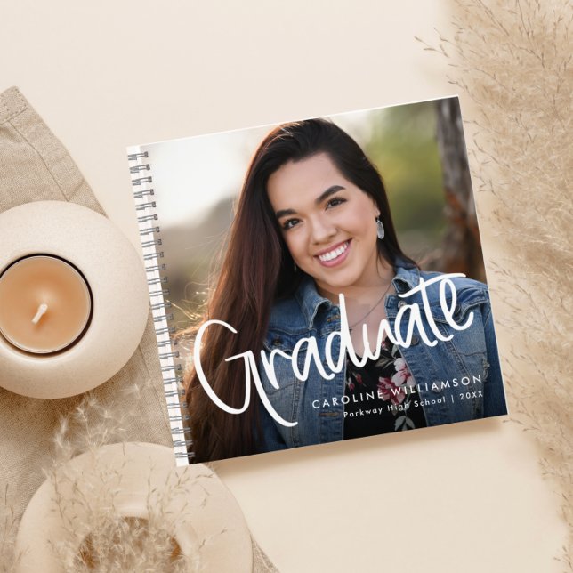 Cuaderno Graduación de guión de moda Foto Keepsake Invitado (Subido por el creador)
