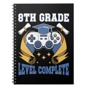 Cuaderno Graduación de jugador de juegos completa de nivel