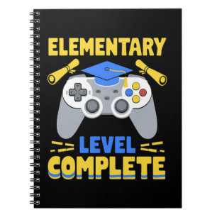 Cuaderno Graduación de jugador de juegos de nivel elemental