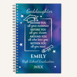Cuaderno Graduación de la escuela secundaria de la ahijada
